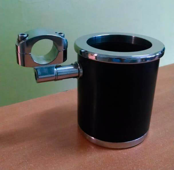 2 VASOS HECHOS EN ACERO INOXIDABLE CON PLASTICO PARA MOTOCICLETA